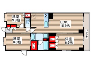 サステナブランシェ本行徳の物件間取画像